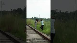 Fake Train Horn VS Cute Girl Prank Part 5 ! Emtiaz Bhuyan !! #shorts