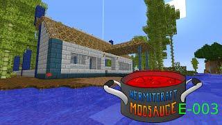 Minecraft Mod Sauce Ep. 3 - Spawn House ( HermitCraft Modded Minecraft )