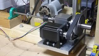 Home made horizontal CNC Router And Rotary Axis