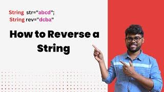 How to reverse a String in Java | Java logical questions | Java Shastra