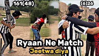 Ryaan ne Match Jeetwa diya||tape ball cricket 2024||48(161)|| Cricket Vlogs