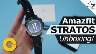 Xiaomi Huami Amazfit Stratos Smartwatch Unboxing, Hands On! Review coming soon!