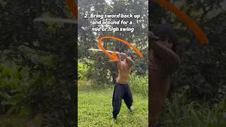 Easy Katana Tutorial - 4 Hit Combo #samurai #sword #training