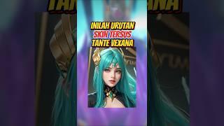 URUTAN SKIN TERSEKSI VEXANA MOBILE LEGENDS 