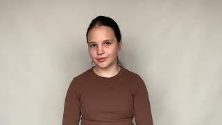 Лиза Телец, 12 лет. Визитка от 11.02.2024.