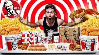 THE $100 KFC MENU CHALLENGE! (12,000+ CALORIES)