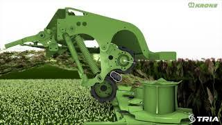 KRONE EasyCut 320 анімаційне відео роботи  Krone дискових косарок