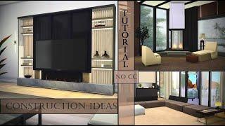 The Sims 4 | Tutorial | Construction ideas | No CC | Идеи по строительству