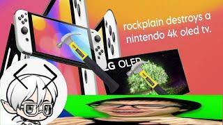 [YTP] Rockplain does not know how to unbox his nintendo 4K OLED TV.