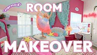 Girls EXTREME Bedroom Makeover *MERMAID themed* UNDER THE SEA inspired