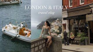 UK & Italy travel vlog | cute London cafes + shops, birthday in Amalfi Coast, Blue Grotto