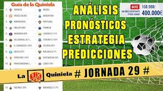  LA QUINIELA de la JORNADA 29   Pronósticos CUARTOS DE FINAL MUNDIAL DE QATAR y SEGUNDA DIVISIÓN