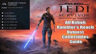 Star Wars Jedi Survivor Koboh Rambler's Reach Outpost Collectibles Guide