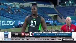 Funny - Chris Jones' penis comes out during the NFL 40-yard dash