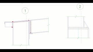 Tekla Structures. Оформление чертежей. Отображение сварных швов на чертеже.