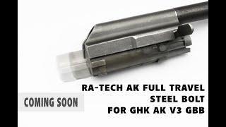 【RA-TECH】AK GBB full-travel steel bolt for GHK AK V3 GBB