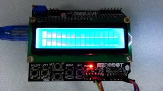 Arduino 16x2 LCD VU Meter V.3