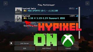 How to get hypixel on Minecraft Xbox