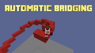 How To Make Automatic Bridging In Minecraft Using Just One Command! 1.19+ Command Block Tutorial