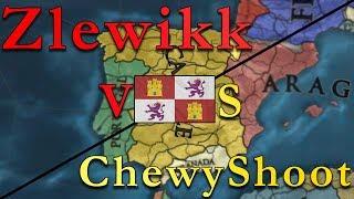 [EU4] Double Timelapse - Castile - ChewyShoot vs Zlewikk