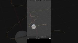 Blender: Animate object alone a path #blenderbeginner #blendertip #blendertutorial #animation