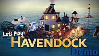 First Look! HavenDock Gameplay | Raft like / Farming / Colony Builder | Demo