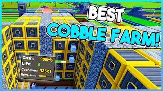 *NEW* This BROKEN Cobble Farm Makes Me $50M Per SECOND In Block Tycoon ROBLOX!