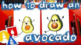 How To Draw A Funny Avocado