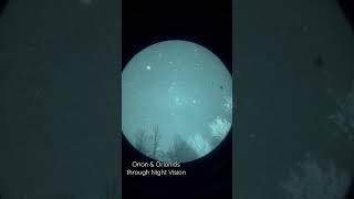 Orion Constellation in Night Vision