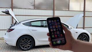 Управление Tesla с помощью Siri