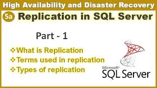 Replication in SQL server - Part 1 || Terms used in Replication || Types of Replication || Ms SQL