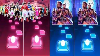 power rangers VS Avengers Vs Tiles hop EDM Rush