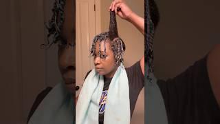 Mini Twists on short type 4 natural hair #shorts #shortvideo