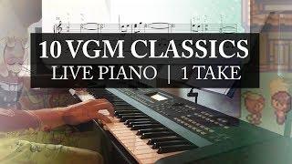 10 VGM Classics in 1 Take! ^^ || Beginner’s VGM Piano Compilation :D