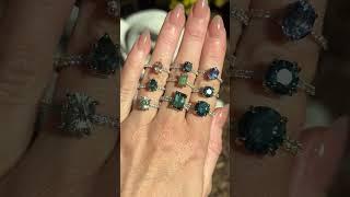 Sapphire and diamond rings by  Anueva Jewelry