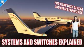 FlySimWare Cessna 414AW Systems and Switches: An Explanation by a Pro Pilot