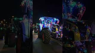 weald of kent YFC light up tractor  parade  2024  (staplehurst)