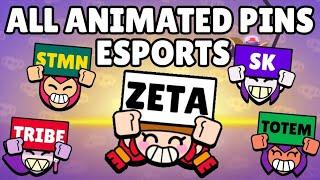 Esports Pins (NEW Animated Pins!) | Brawl Stars | Green Screen