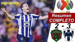 Monterrey vs Juarez 3-2 Resumen Y Goles COMPLETO | Apertura | Liga MX 2024  Jornada 8