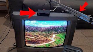 How to install a digital converter on an old KEO tube TV