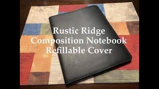 Rustic Ridge  Refillable Composition Notebook Cover