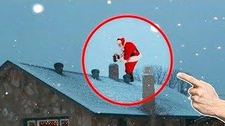 7 Santa Claus Captados en Cámara en la Vida REAL ¿En Verdad Existen?