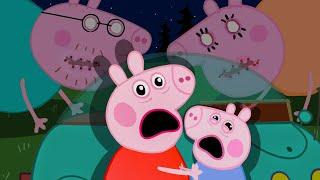 Help! Peppa Pig Runs from Zombies!  | Funny Cartoon Adventure