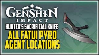 How To Get Hunter's Sacrificial Knife Genshin Impact - All Agent Locations