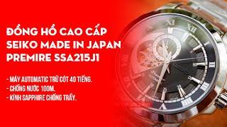 Đồng hồ Seiko automatic lộ máy Premire SSA215J1 Made in Japan kính sapphire.