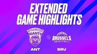 Windrose Giants Antwerp vs. Brussels Basketball - Game Highlights