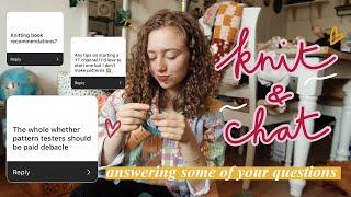 Knit & Chat | what I'm studying, starting youtube and my clothes 