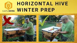 #beekeeping Winterizing a Horizontal Hive