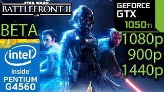 Star Wars Battlefront 2 BETA - GTX 1050 ti - G4560 - 1080p - 900p - 1440p - Benchmark