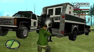 Wu Zi Mu with a 4 Star Wanted Level - GTA San Andreas - Badlands mission 10